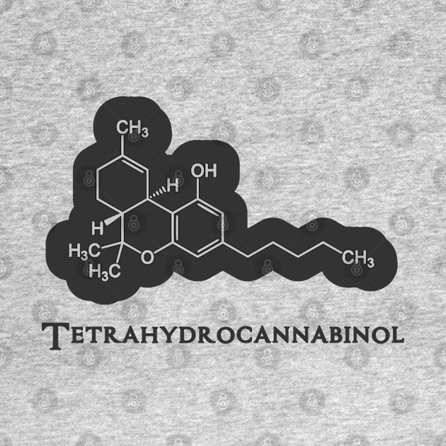 Tetrahydrocannabinol - THC molecule by DeadBeatElite